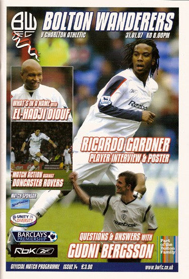 Bolton Wanderers FC v Charlton Athletic FC